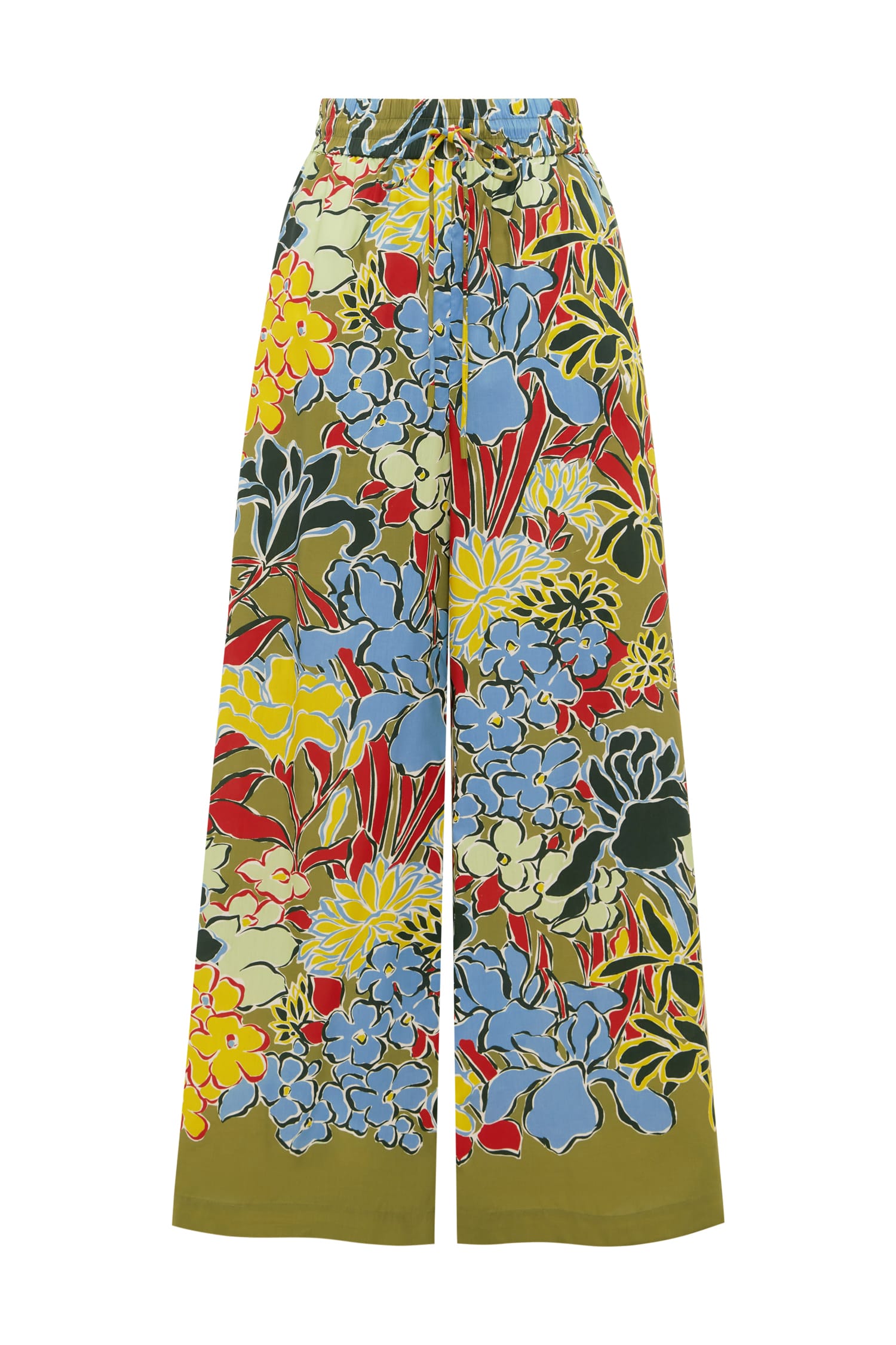 Alemais Solstice Pant pantalon large floral coton tencel