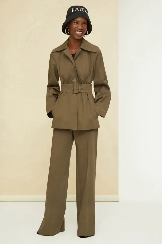 Patou TR017 pantalon tailleur Bronze coton bio 34-44