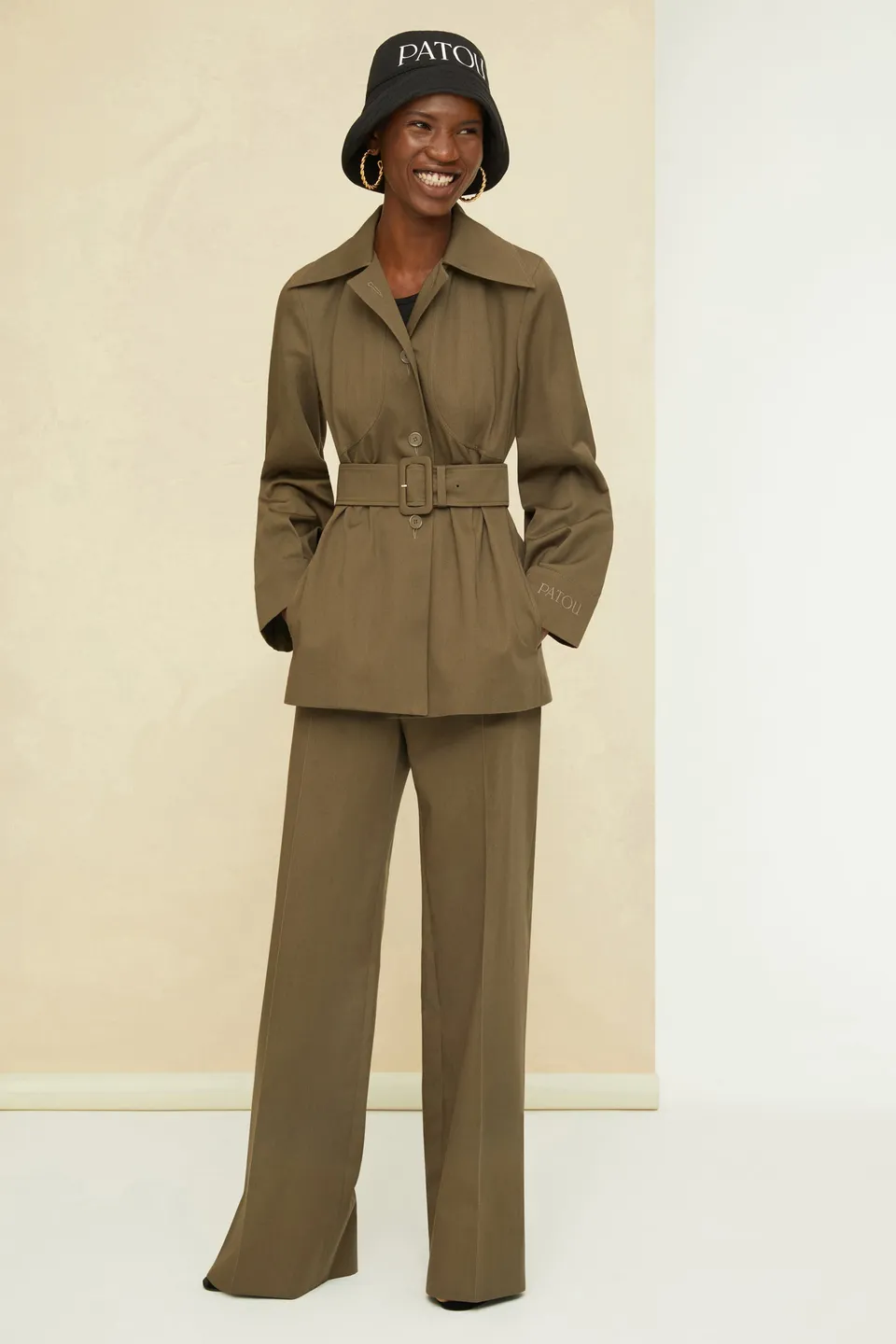 Patou TR017 pantalon tailleur Bronze coton bio 34-44