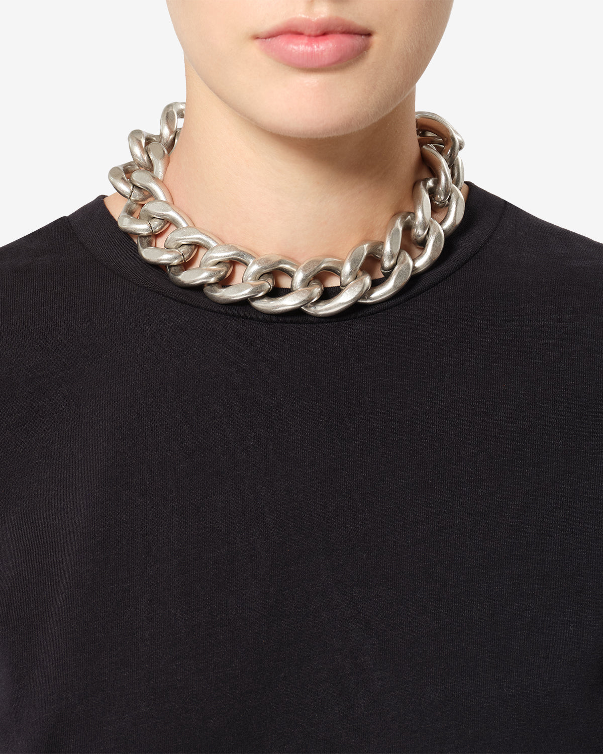Isabel Marant Bijoux Collier Links ras du cou argent