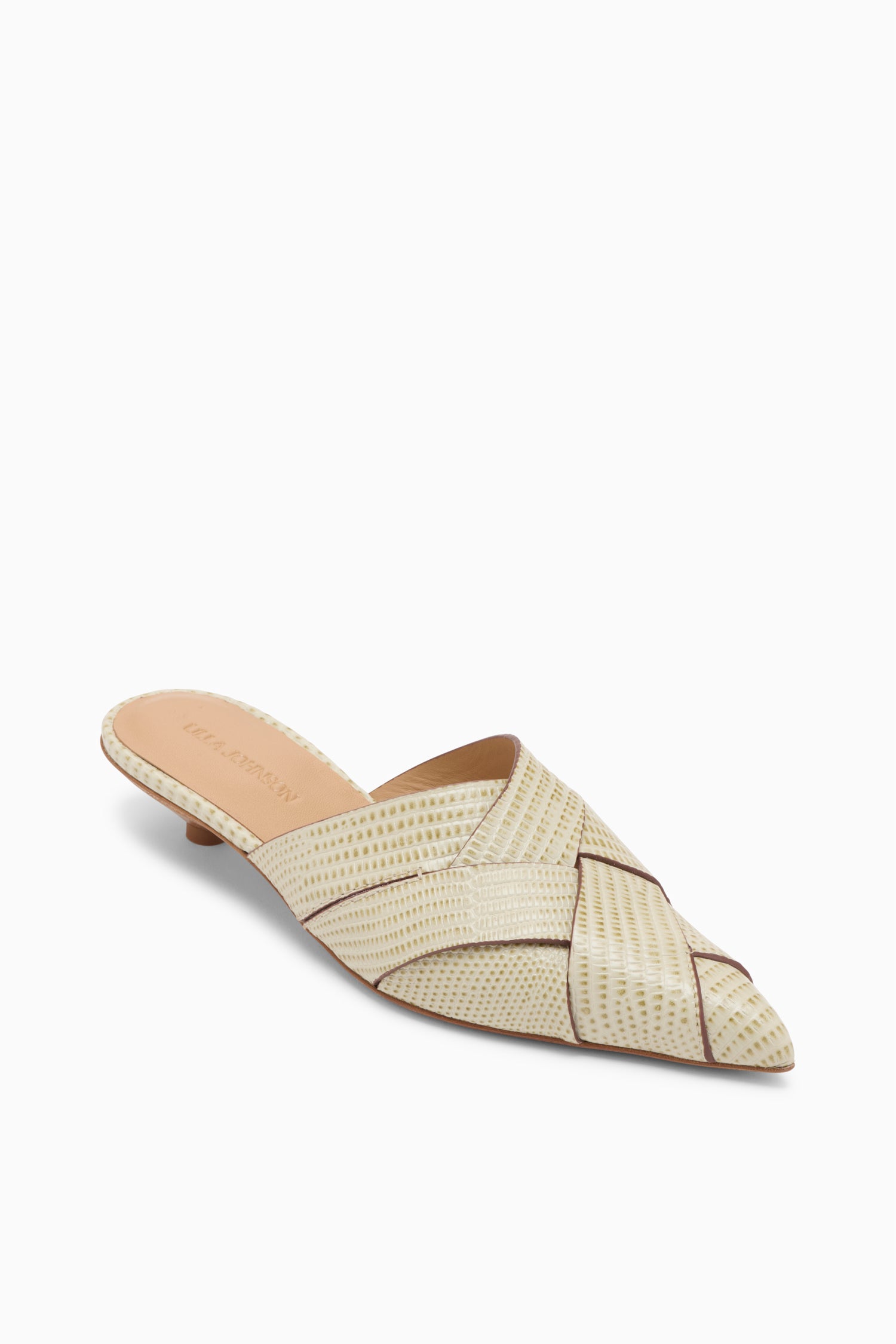 Ulla Johnson Charlotte SP271019 mule Olive cuir 25 mm