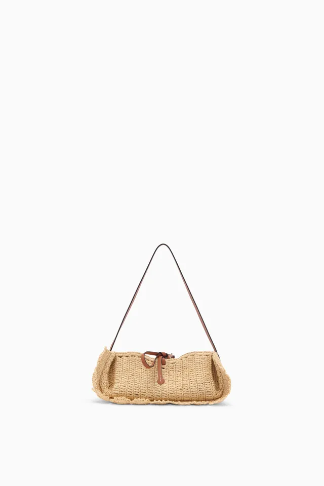 Ulla Johnson Marina PF261194 pochette raphia Natural taille unique
