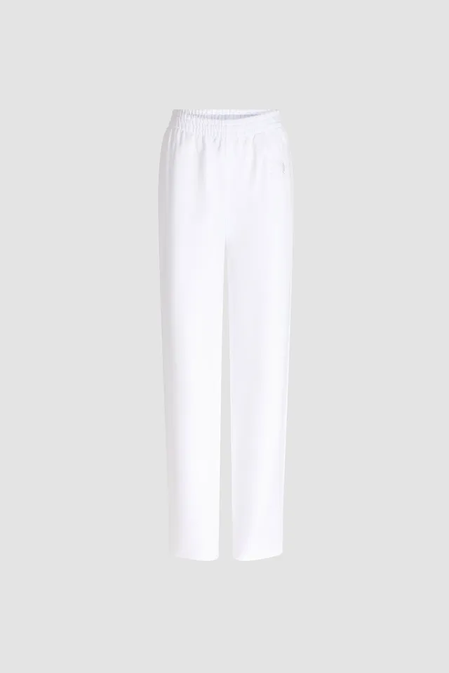 Patou E26SP0829985001W pantalon coton blanc White