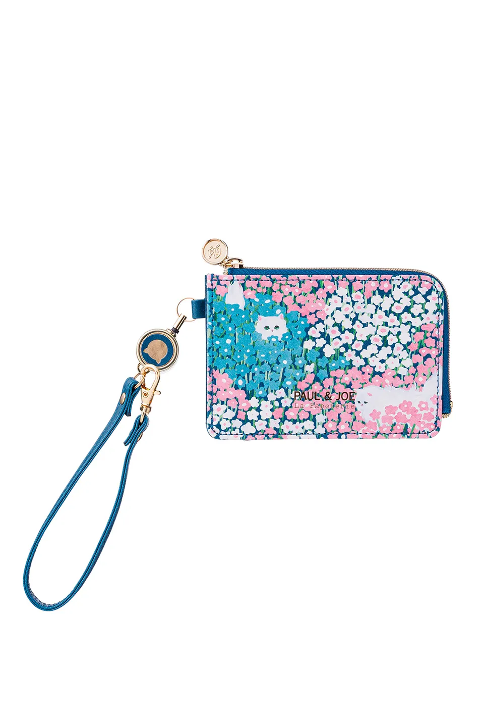 Paul & Joe Petite maroquinerie Porte-cartes fleurs Gipsy marine TU