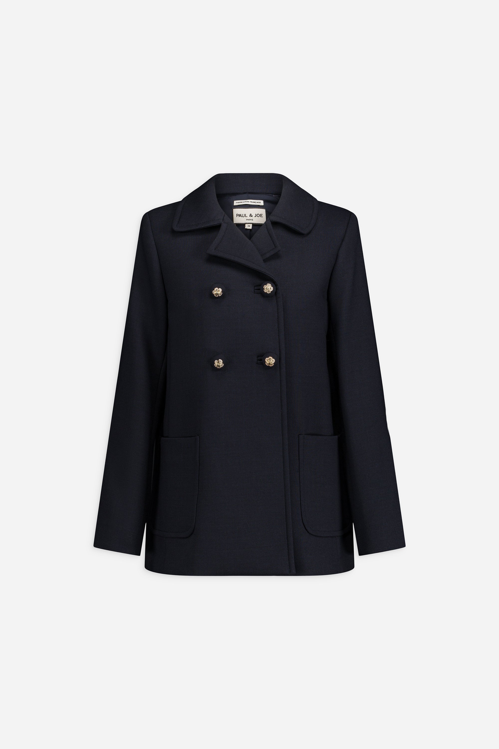 Paul & Joe MAMAMIA veste ajustée laine marine 38