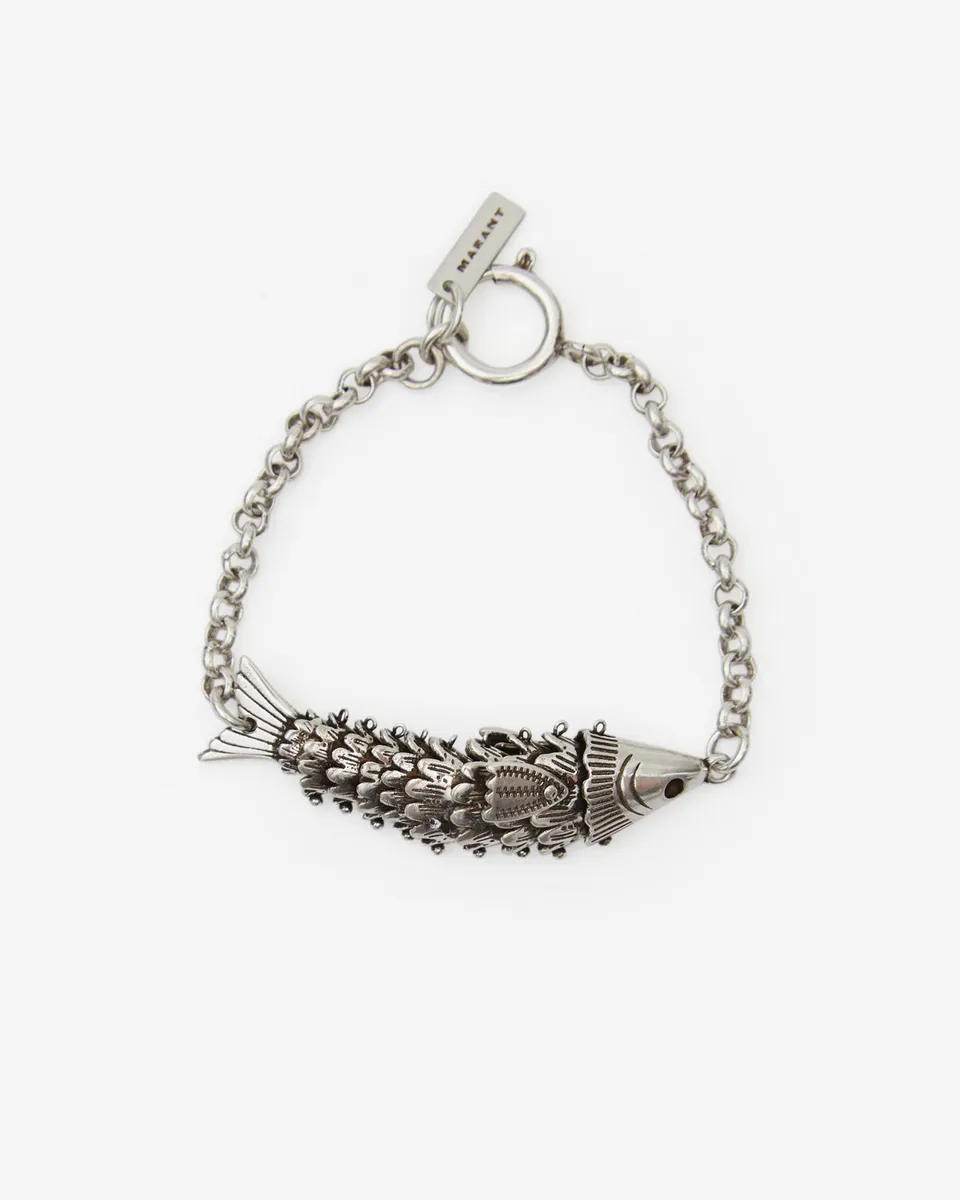 Isabel Marant River BR0184HA bracelet argent poisson