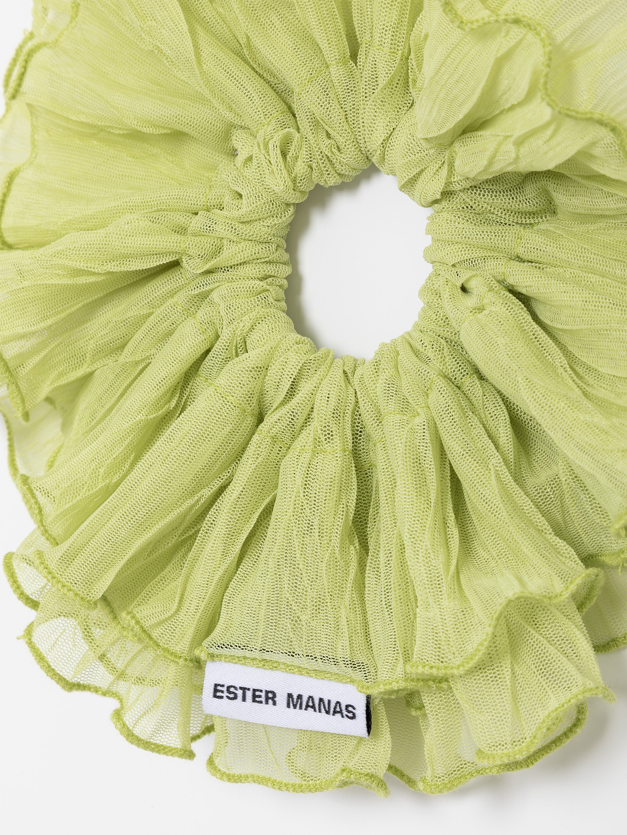 Ester Manas Cancan Pistachio Chouchou tulle vert 16 cm