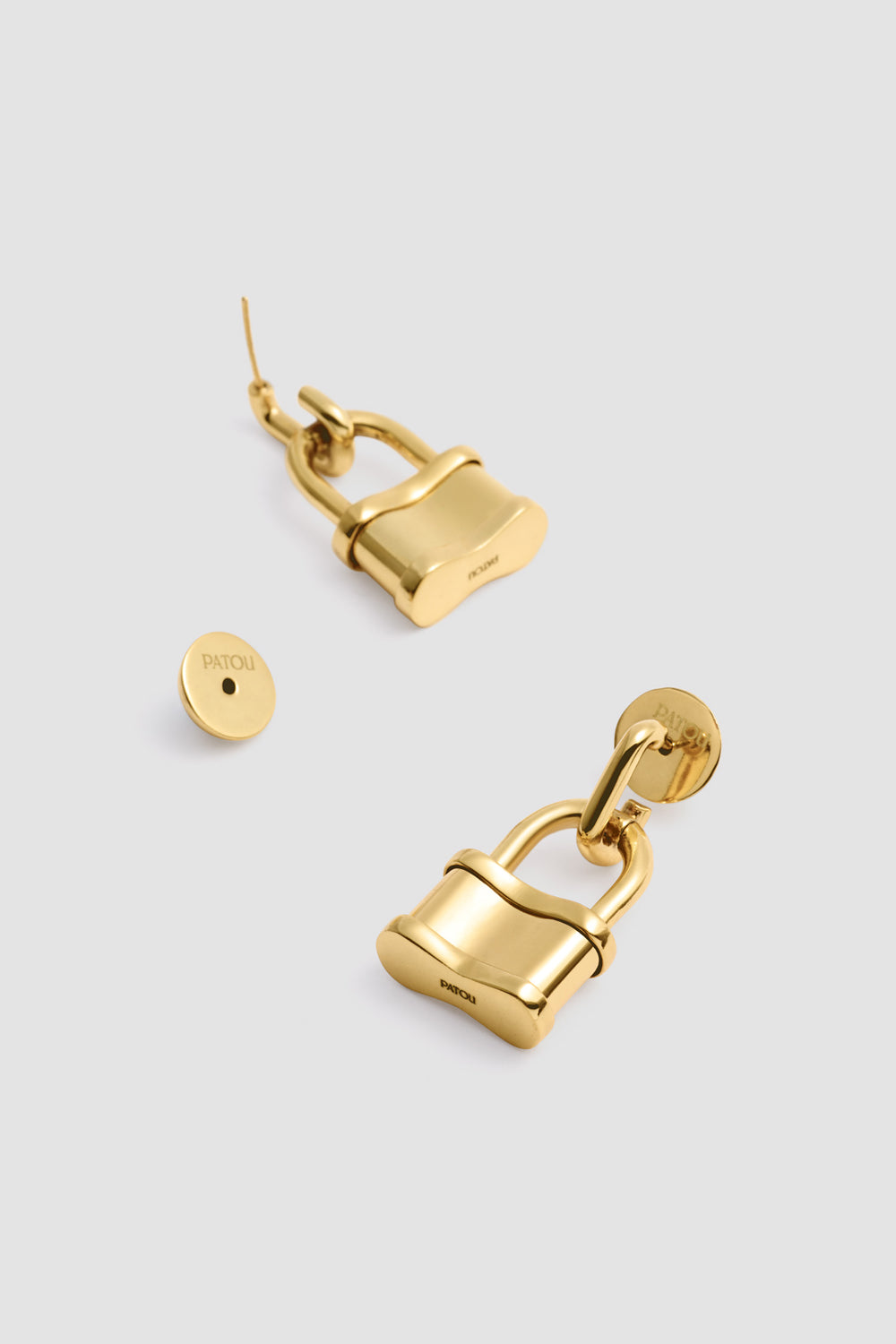 Patou Jewellery H25JW1671002299G boucles cadenas doré extra-small