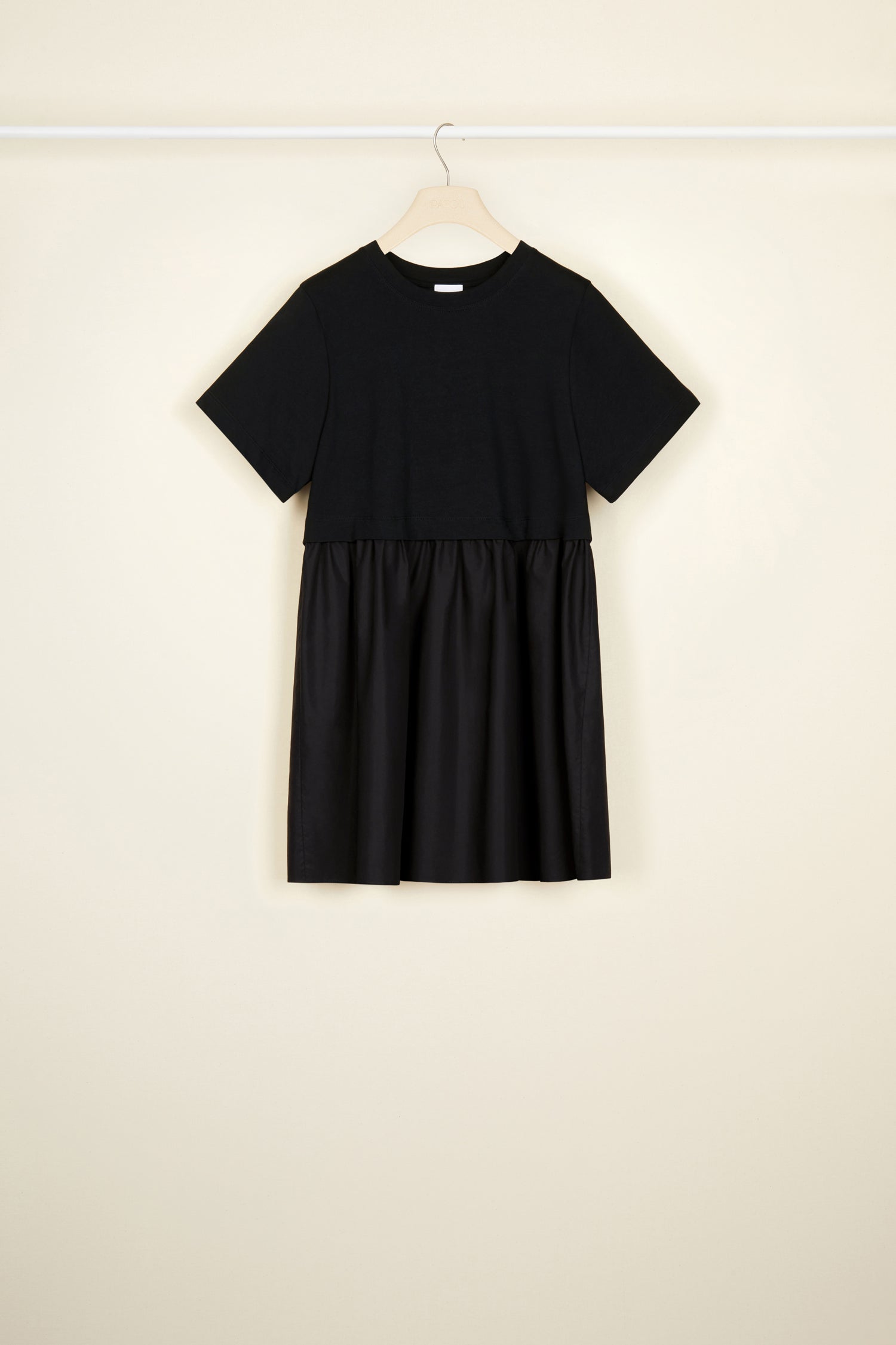 Patou P22JE0439992999B robe coton bio noire mini