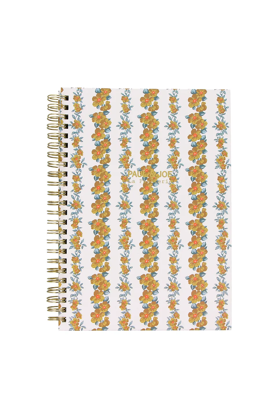 Paul & Joe carnet A5 imprimé floral beige ligné