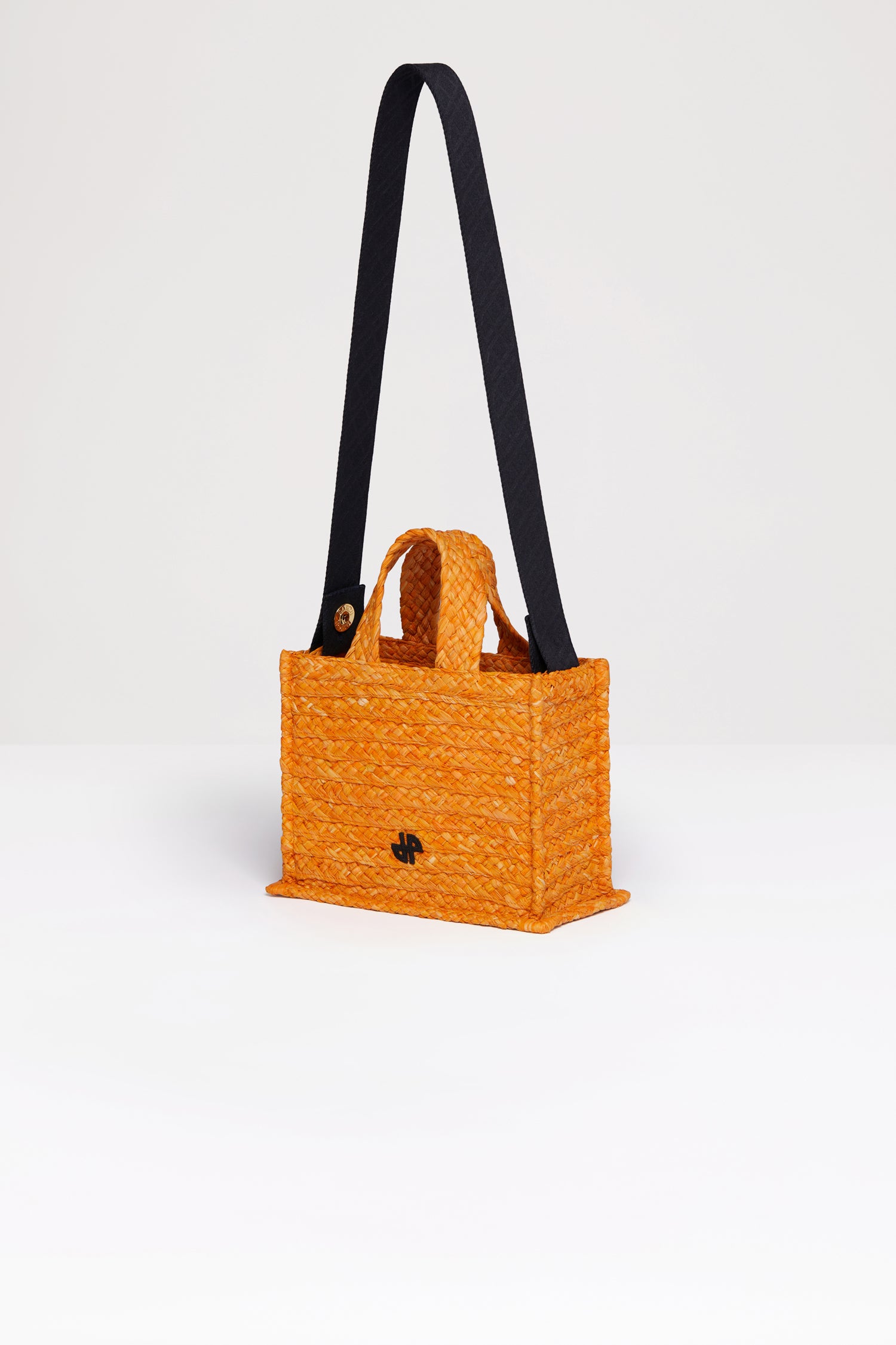 Patou sac cabas raphia JP orange Marigold petit