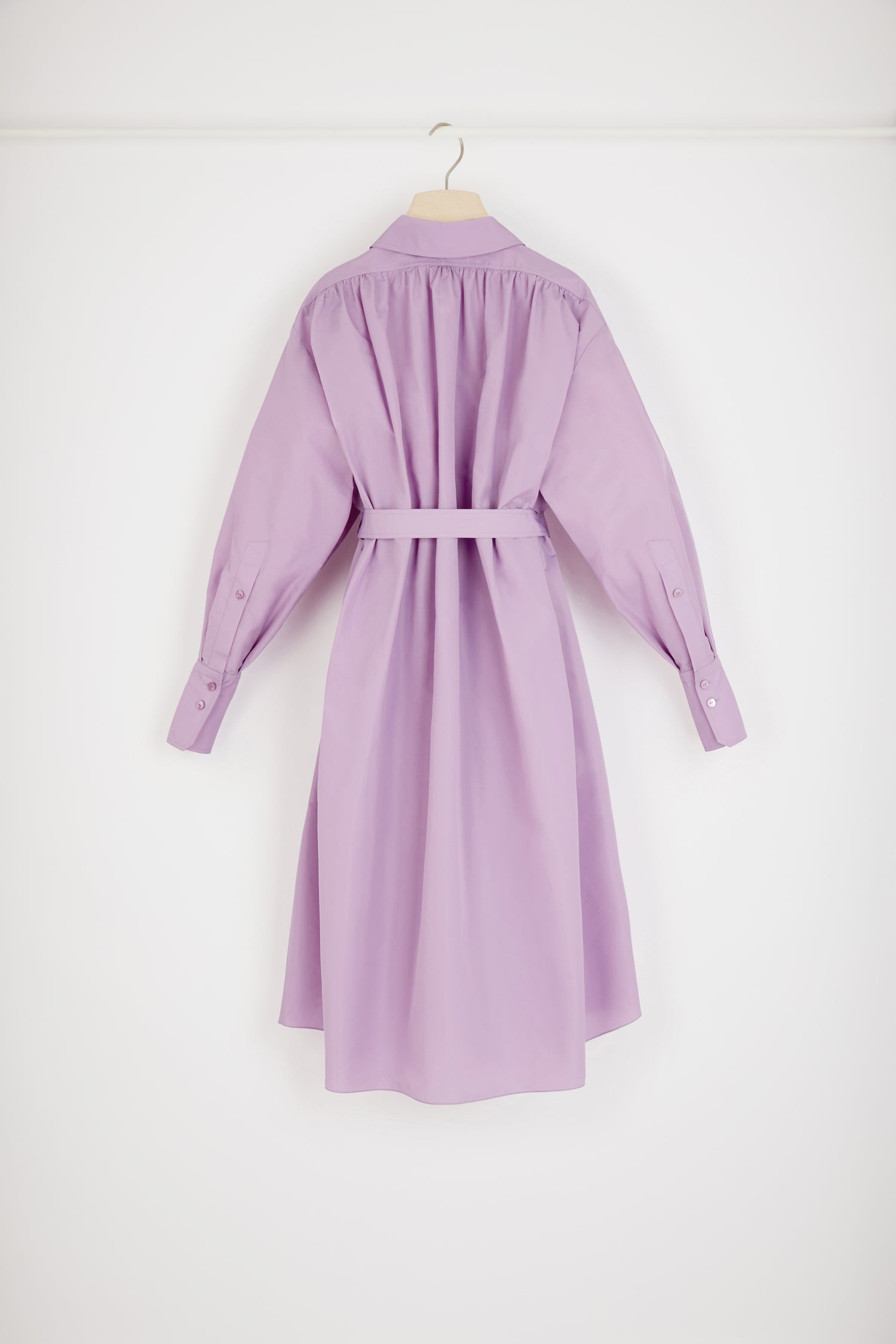 Patou H22DR095 robe maxi satin recyclé Wisteria