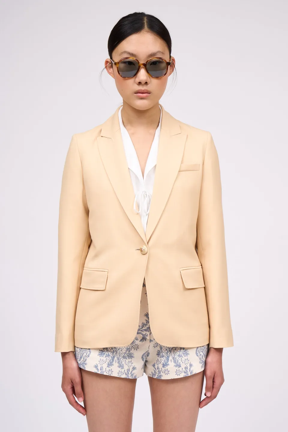 Paul & Joe Zalana veste tailleur simple croisure drap de laine