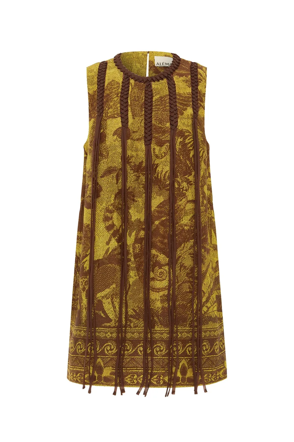 Alemais Charley Mini Dress robe mini lin taille 8 AU