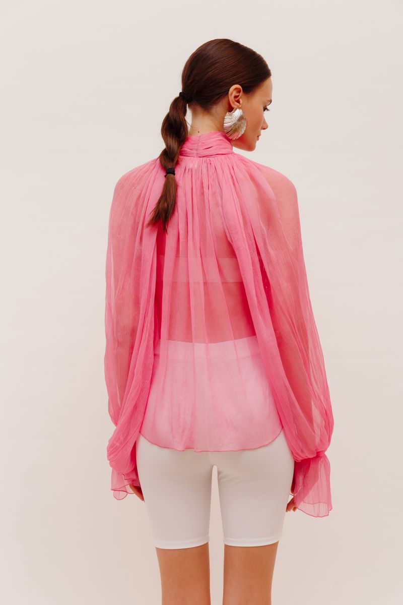 ATU Body Couture Silk Chemise Soie Rose à Foulard