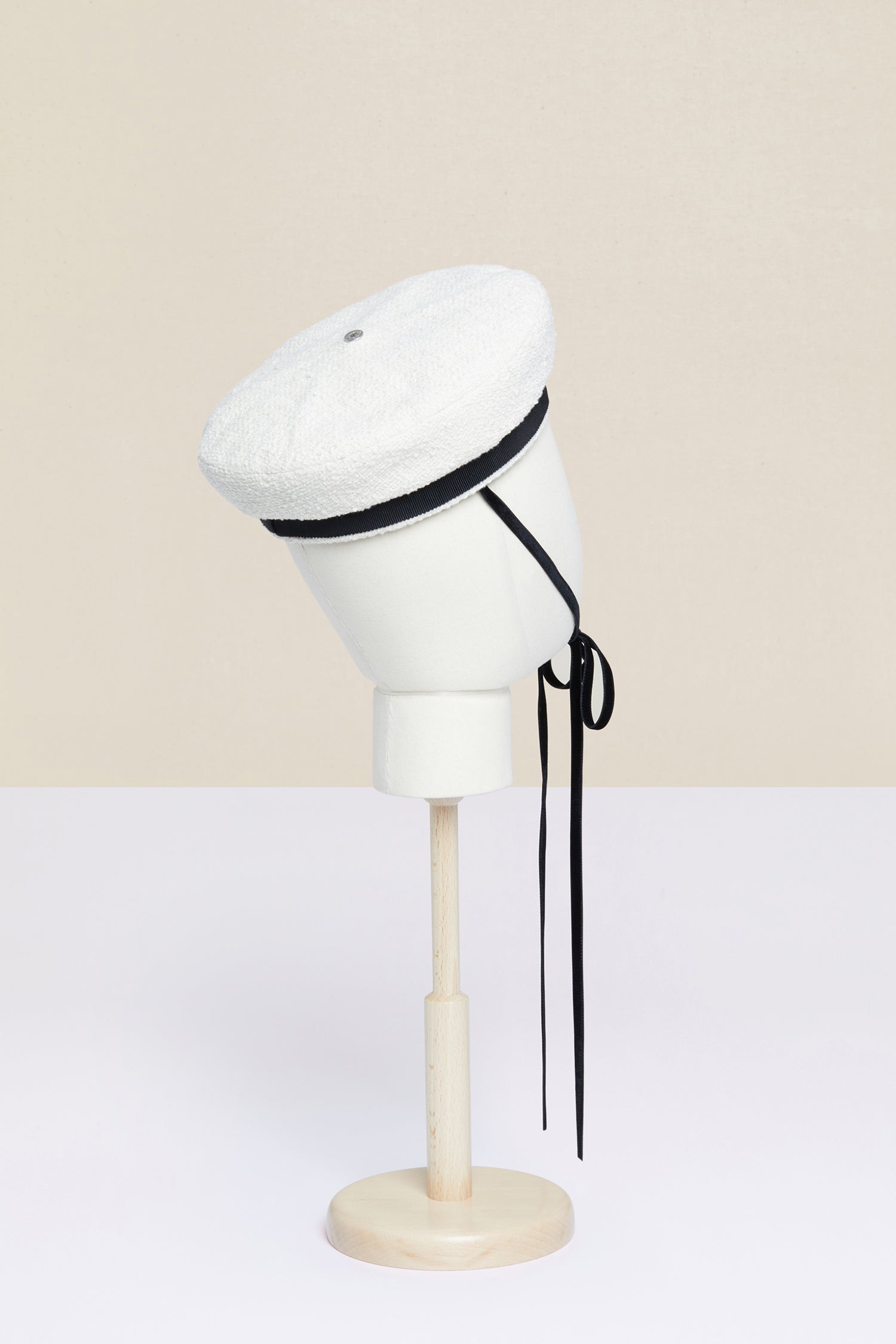 Patou Accessories Tweed sailor hat bob tweed sable TU pompon