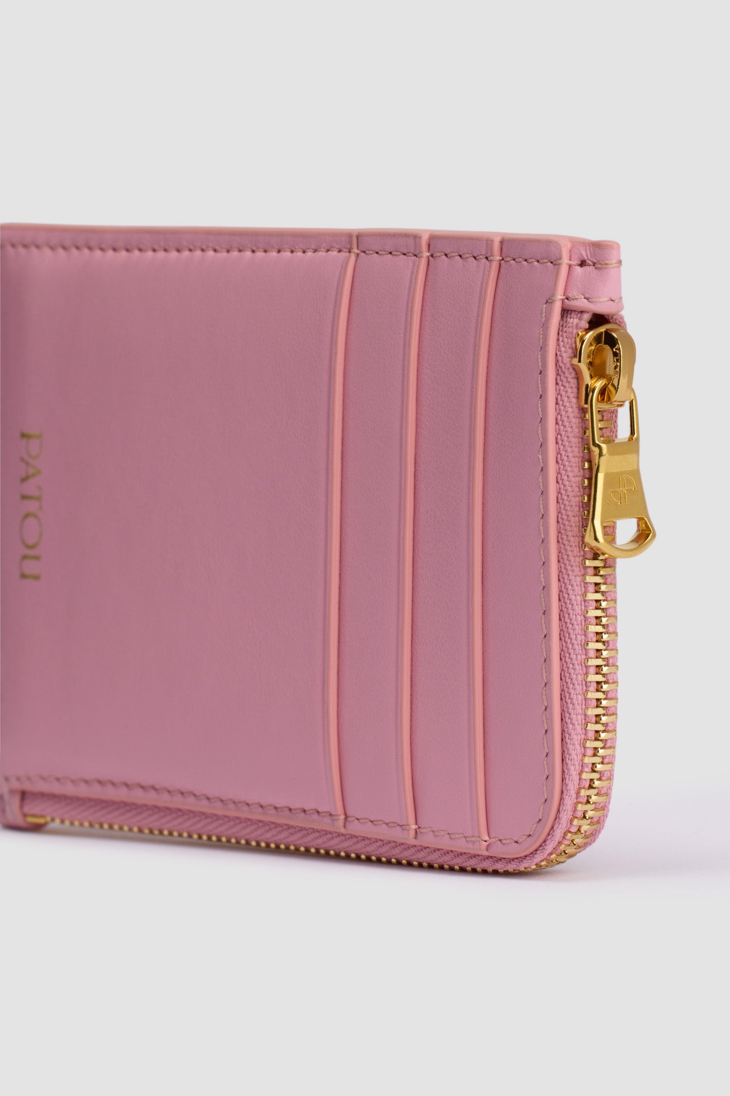 Patou H24SL0055000425P porte-cartes cuir rose Rosebloom