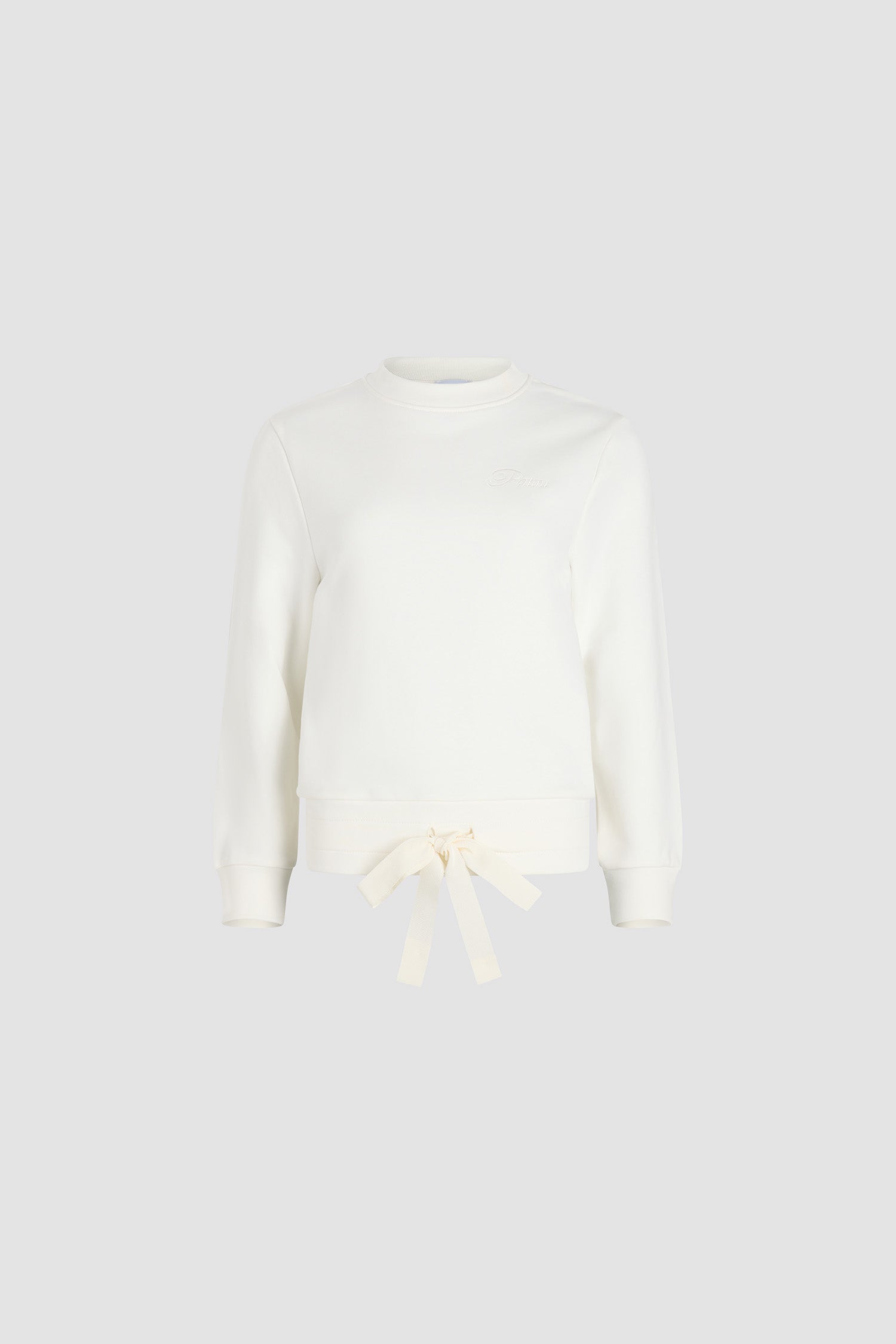 Patou JE1589985007W sweat ivoire coton bio logo