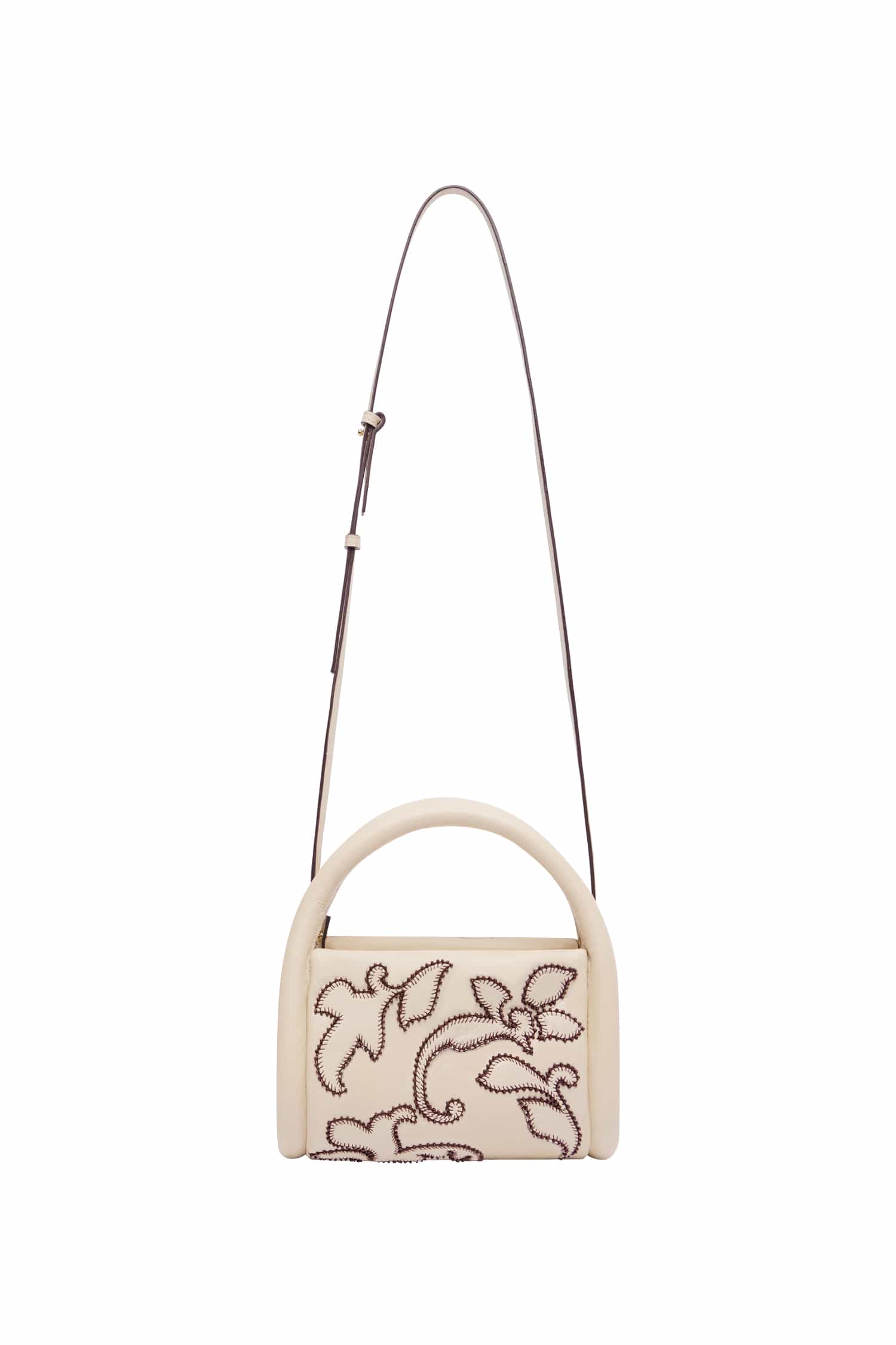Alemäis Accessories Duke Leather Applique sac cuir ivoire TU