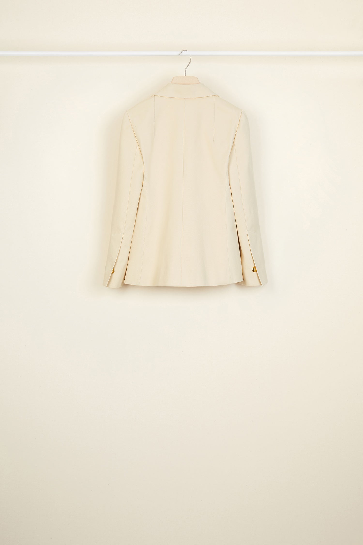 Patou P20JA0050027102V veste coton safari Vanilla 38 crop