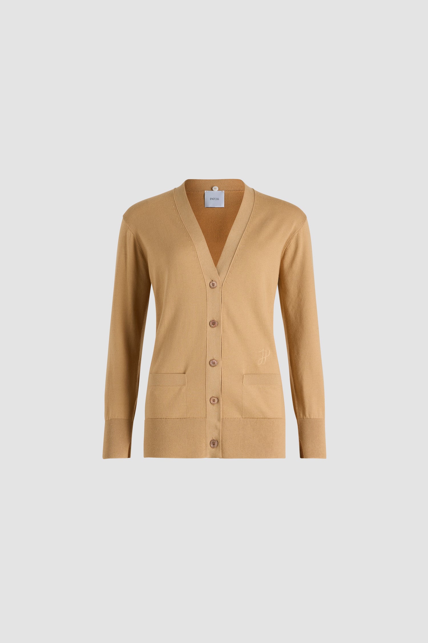 Patou Knitwear KN2248084118P gilet coton praline