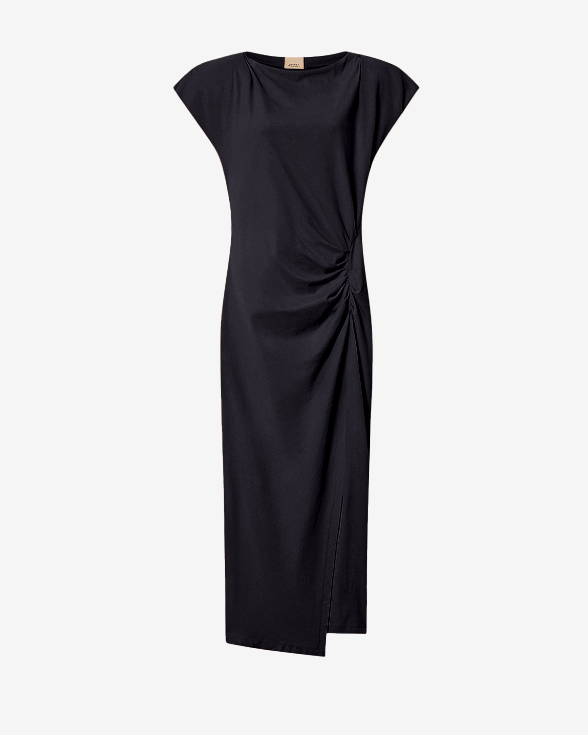 Isabel Marant Nadela RO0307FA robe noire jersey drapée