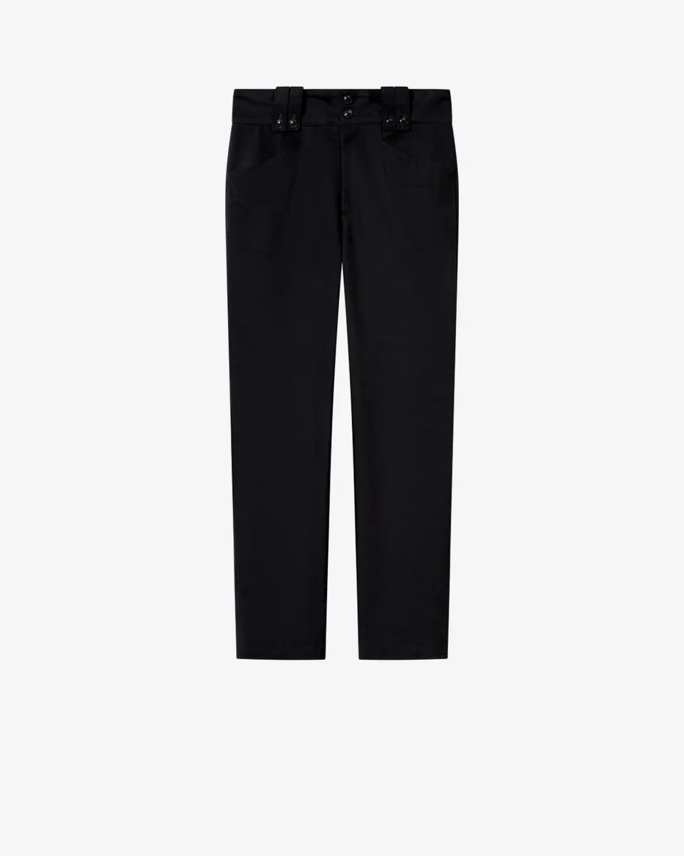 Isabel Marant Birdy pantalon skinny 7/8 noir coton