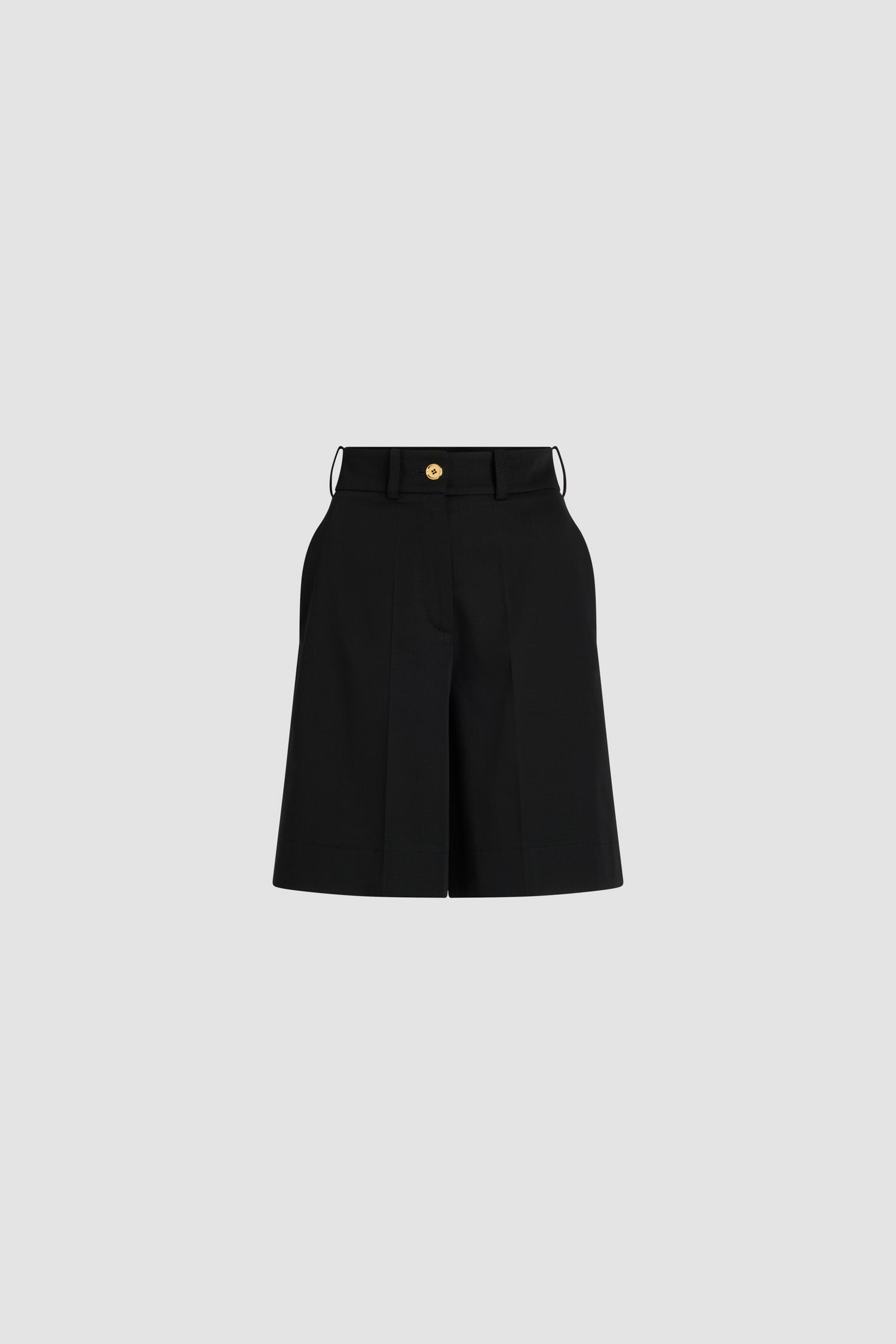 Patou TR048 bermuda gabardine coton bio Noir