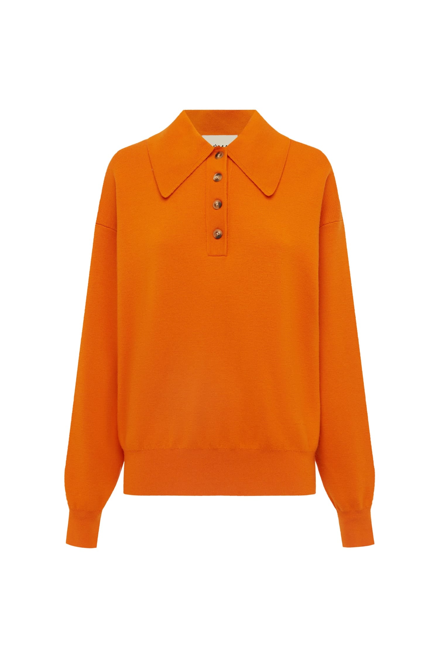 Alemäis Claudia Tangerine polo en maille 100% laine