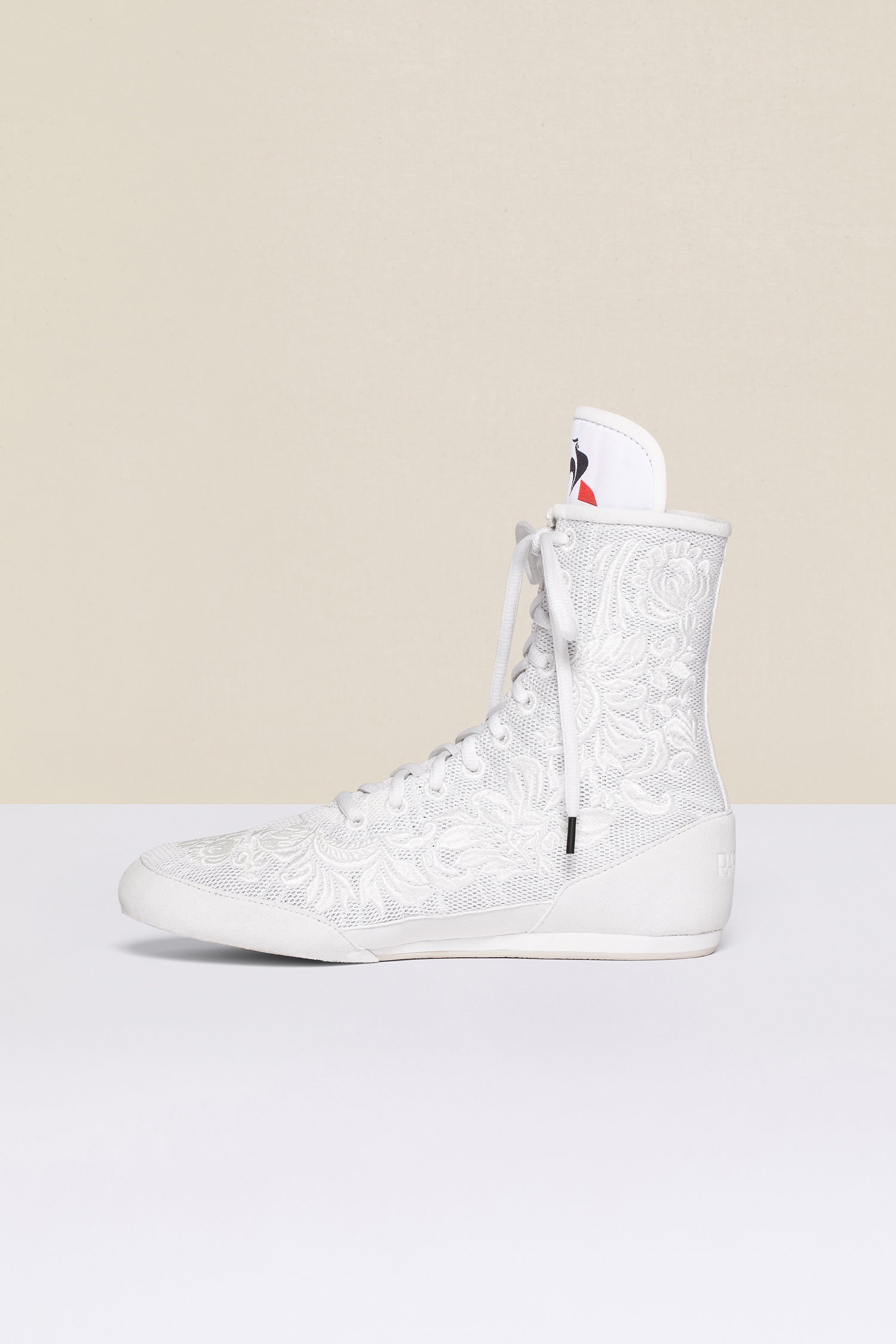 Patou FO201 Baskets Montantes Blanches Brodées