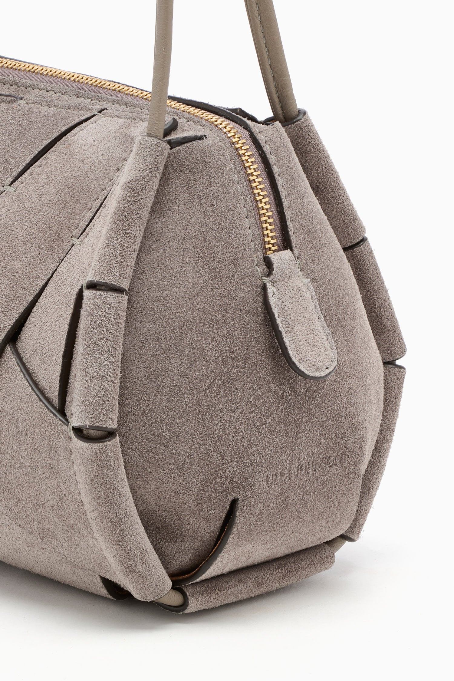 Ulla Johnson Charlotte Sac Cuir Dove Caméra Tressé