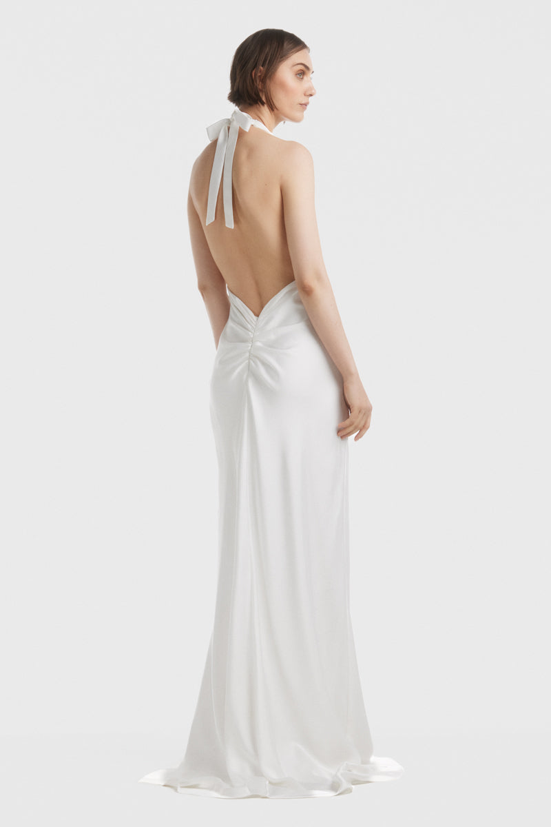 ATU Body Couture robe nuisette longue haut plissé dos nu