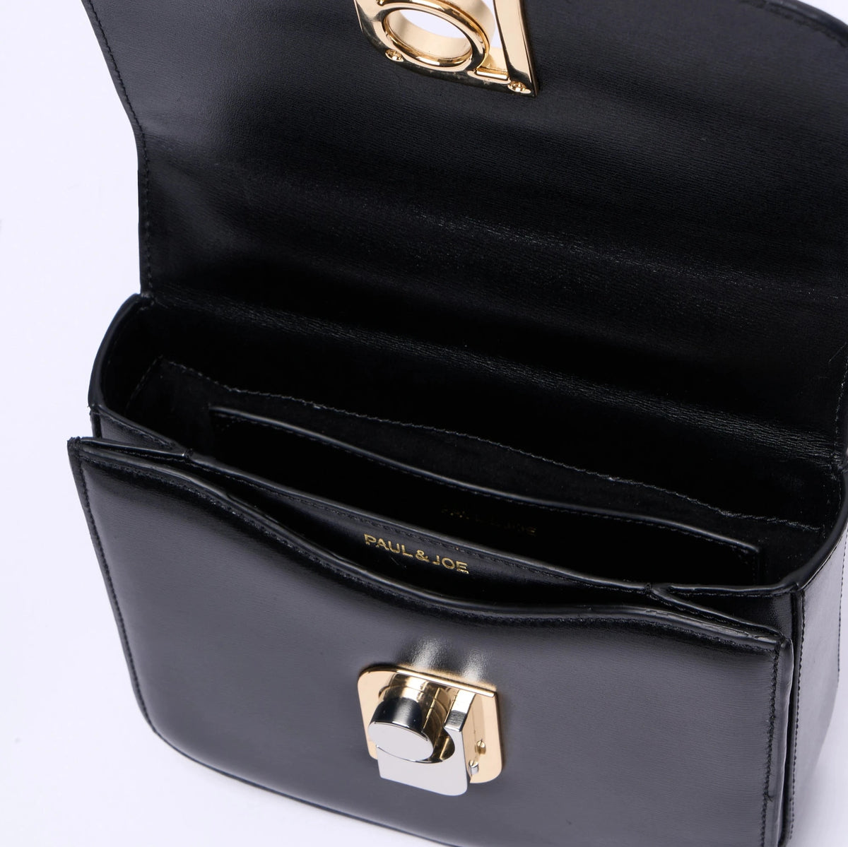 PAUL & JOE Jeanne petit sac cuir lisse noir 18 cm