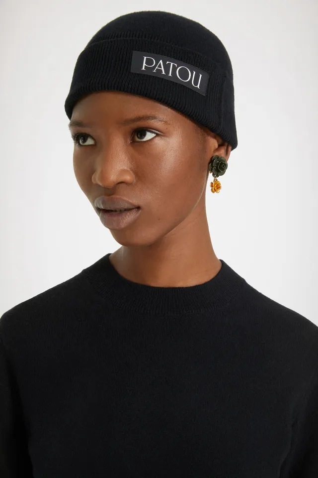 Patou AC039 bonnet laine noir flacon