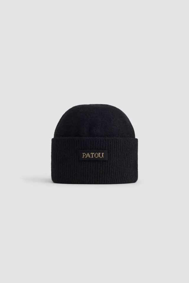 Patou AC078 bonnet laine cachemire noir