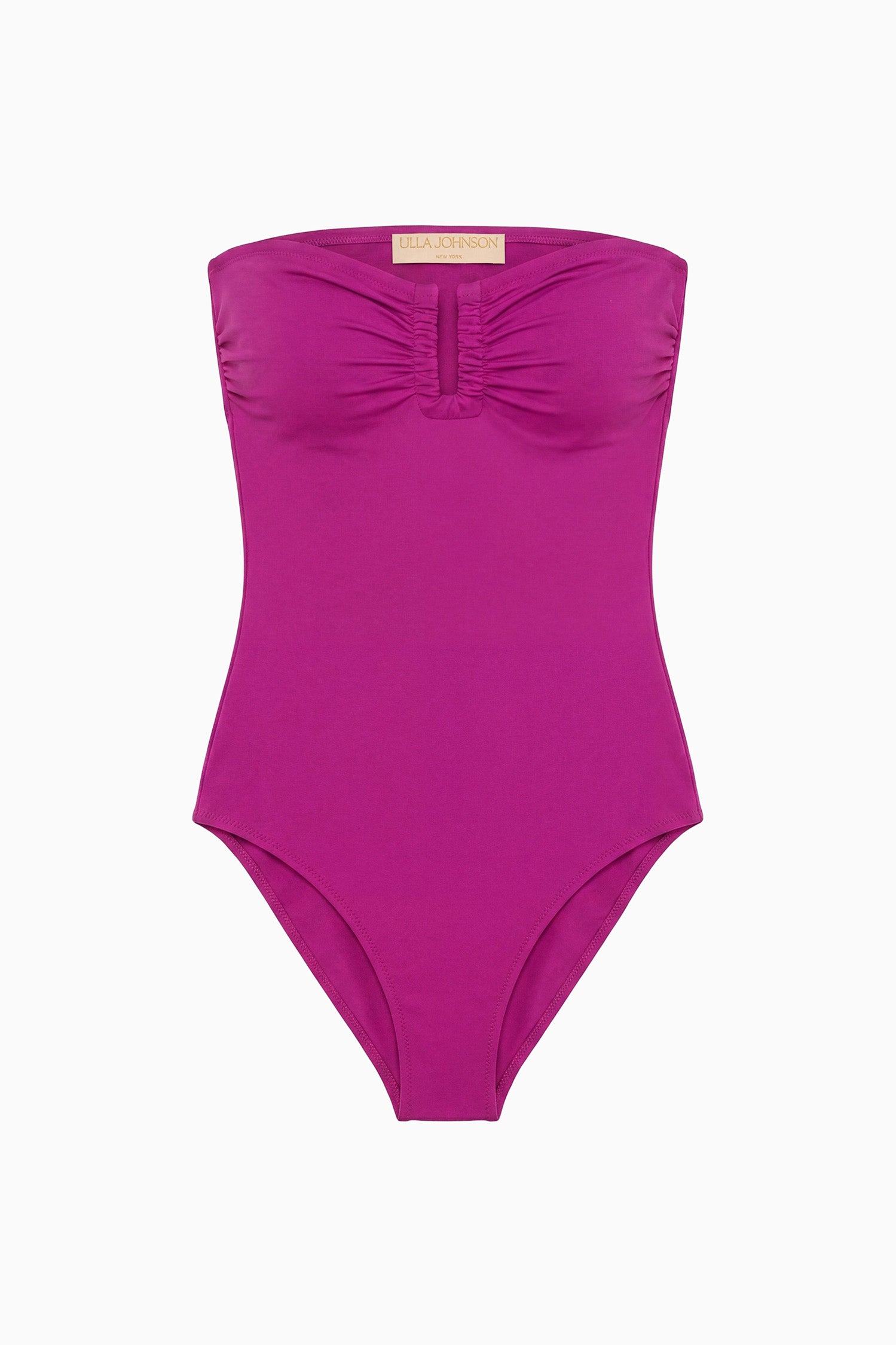 Ulla Johnson Monterey maillot bustier Plum une pièce