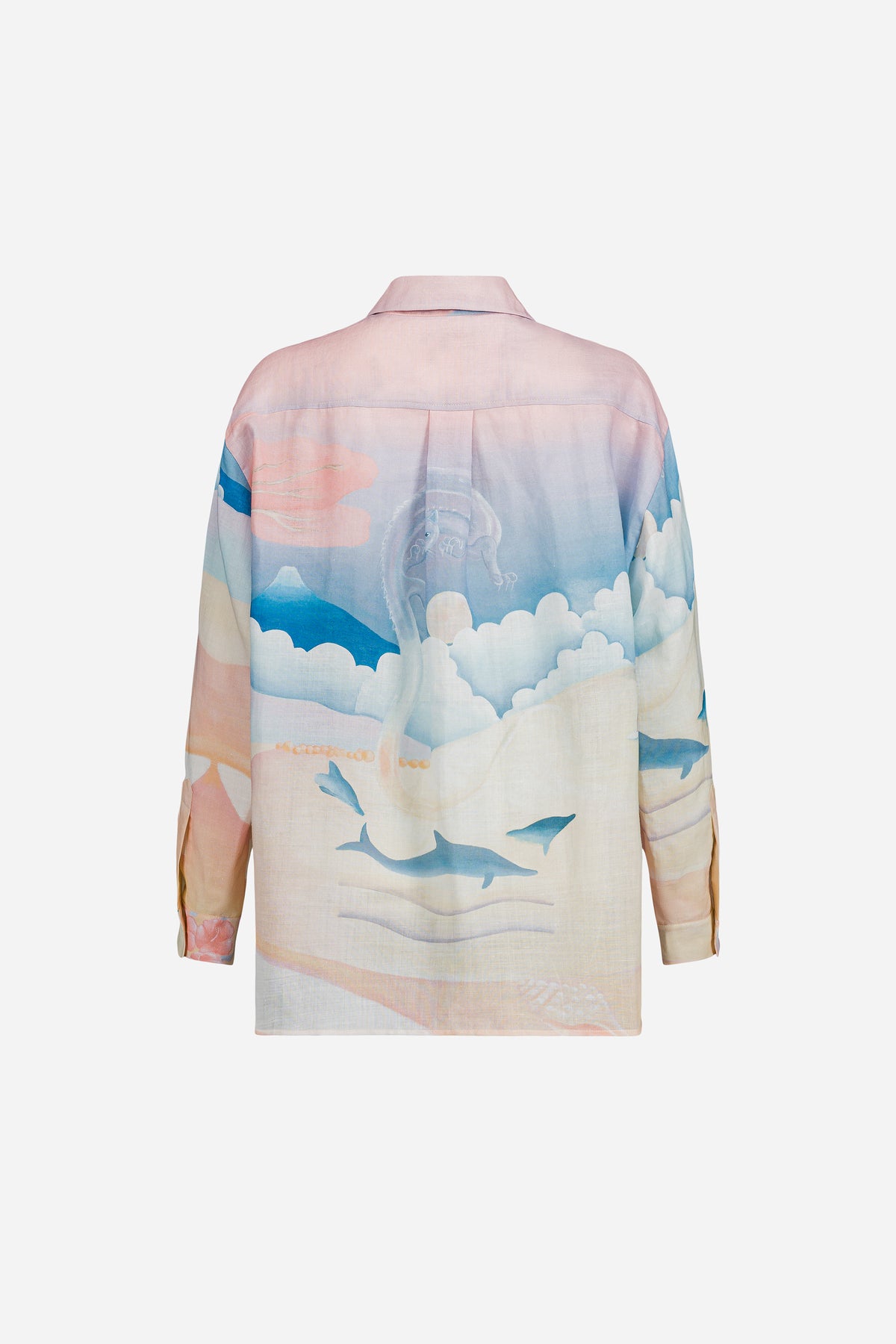 Paul & Joe Dune chemise ramie imprimée Dune