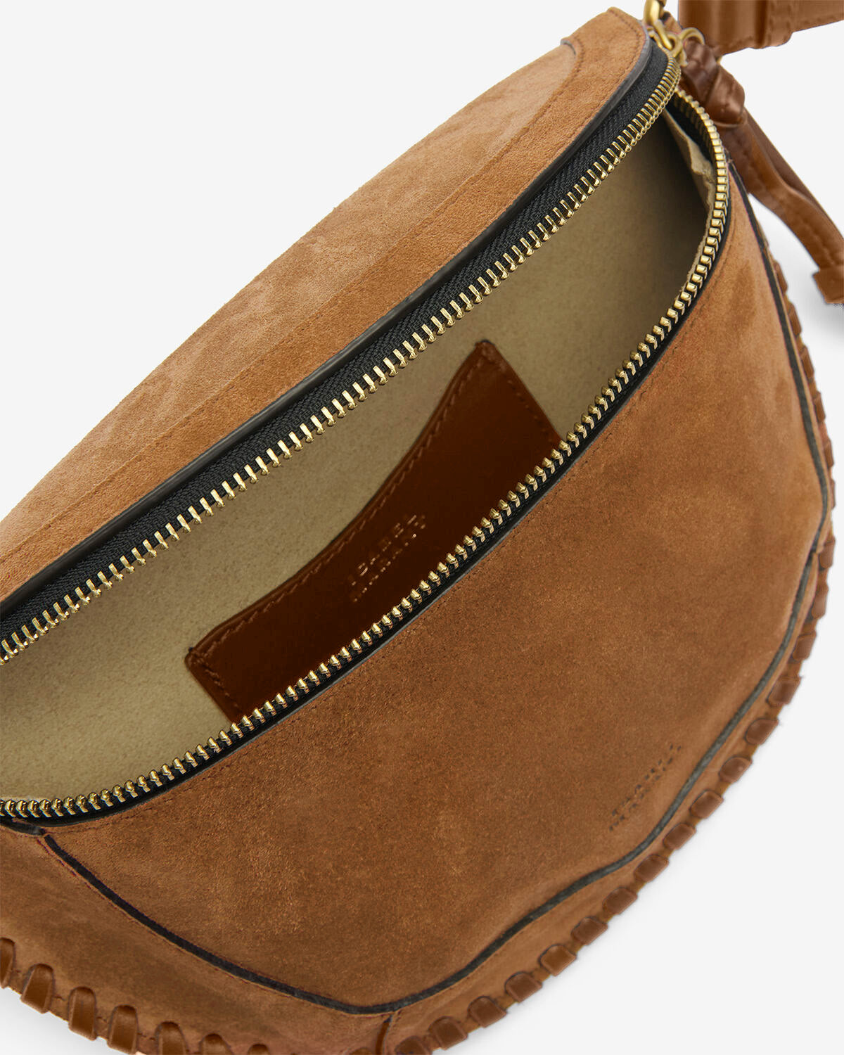 Isabel Marant Sacs Skano banane cognac cuir velours