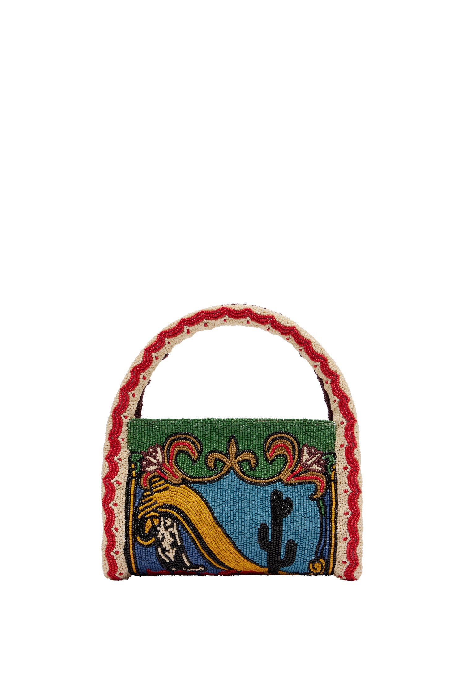 Alemäis Ace Beaded Barrel Bag sac perlé western