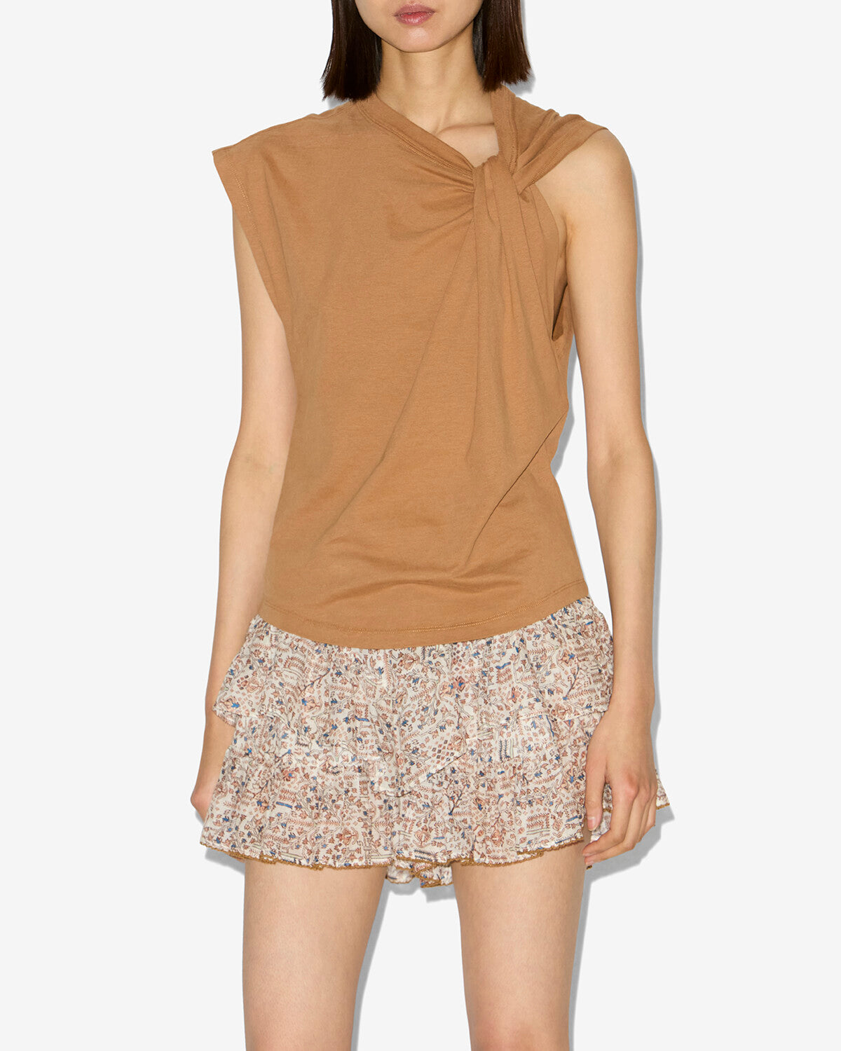 Isabel Marant Nayda TS0175FA T-shirt caramel coton