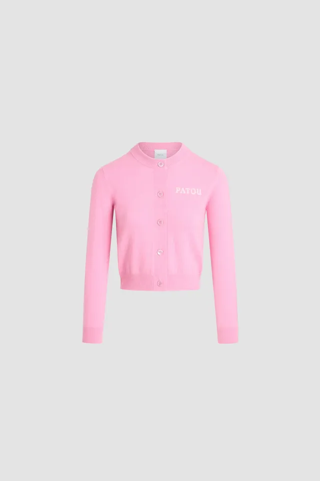 Patou KN307 cardigan laine cachemire rose Pink Pearl