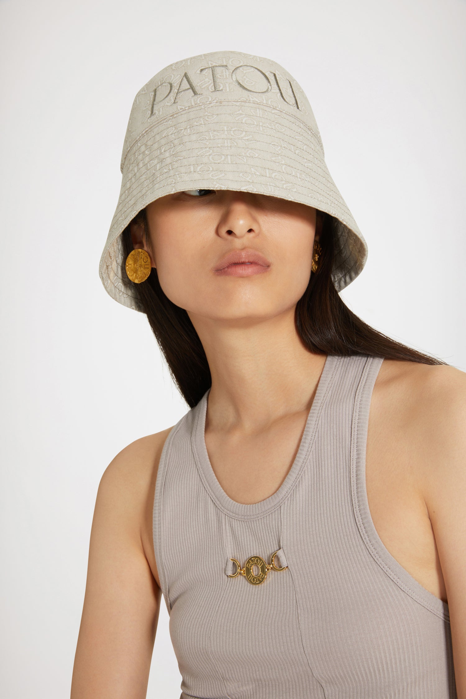 Patou bob jacquard coton bio motif Medallion