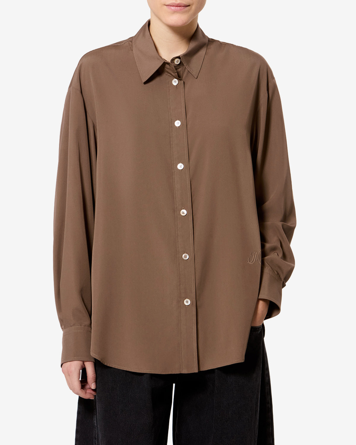 Isabel Marant Fabriza Chemise Modal kaki fluide