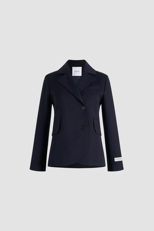 Patou Jackets veste P25JA0540103699N Navy Black laine