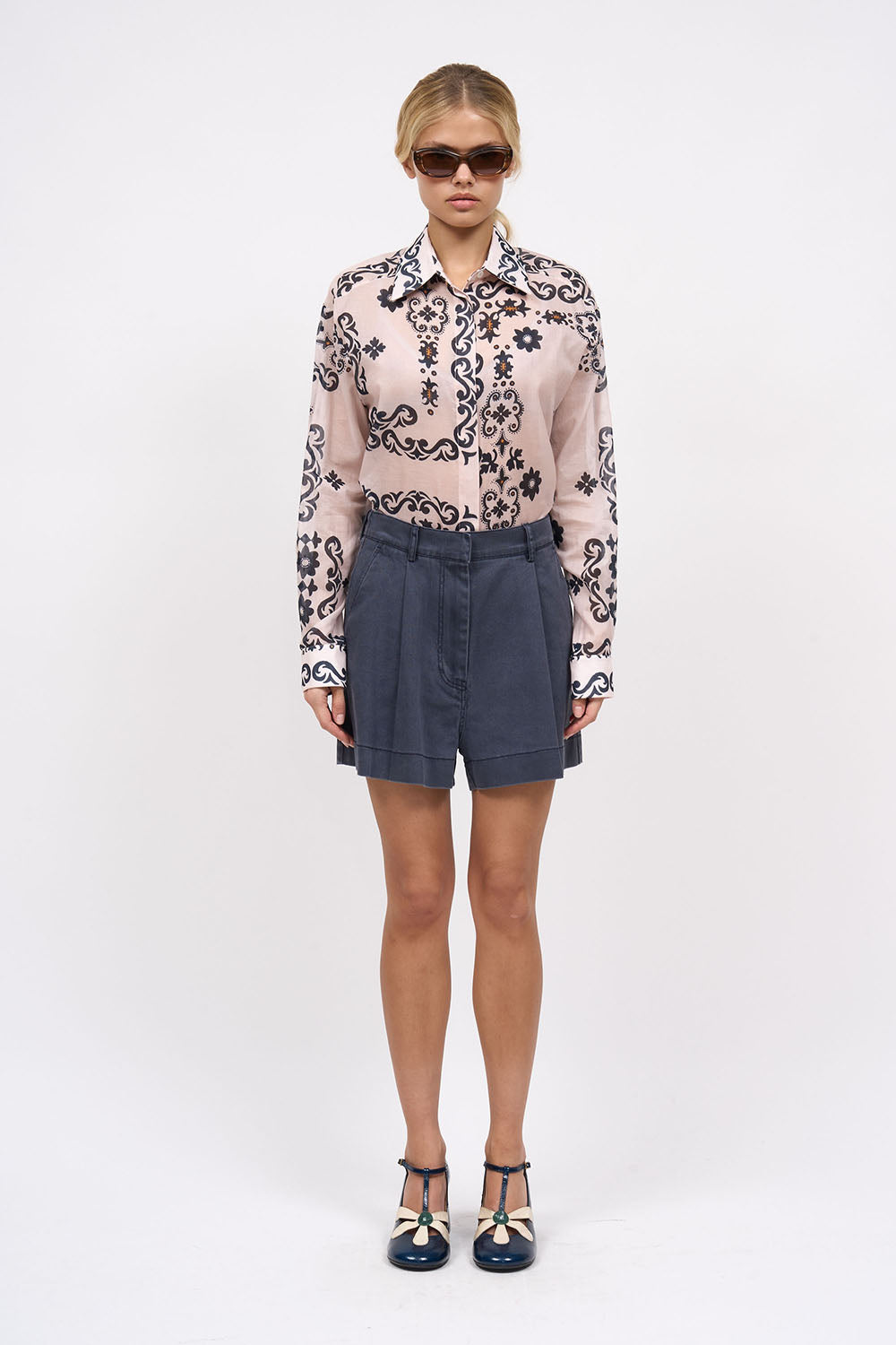 Paul & Joe Tailoring Short Nestor twill coton coupe large