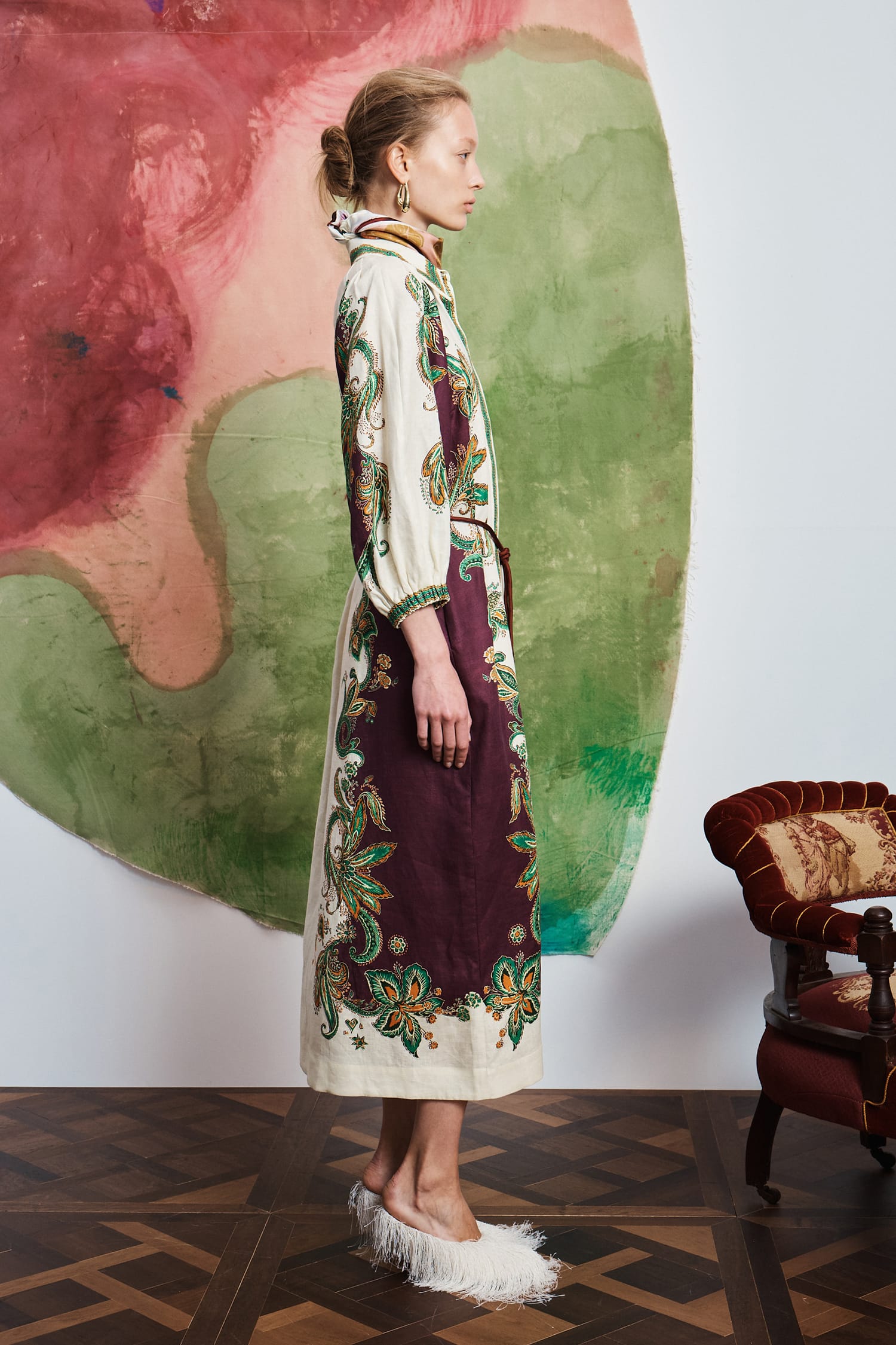 Alemäis Ruthie Short Sleeve Shirtdress robe midi lin