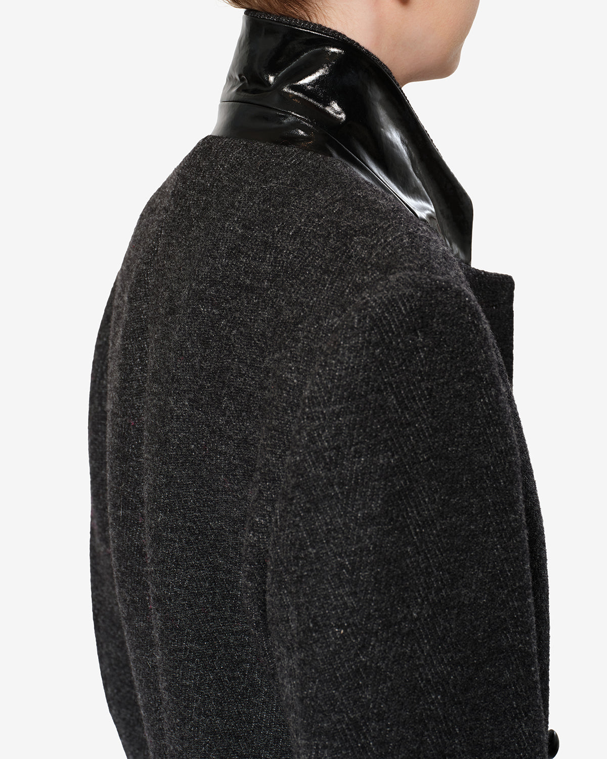Isabel Marant Erla manteau anthracite laine vierge