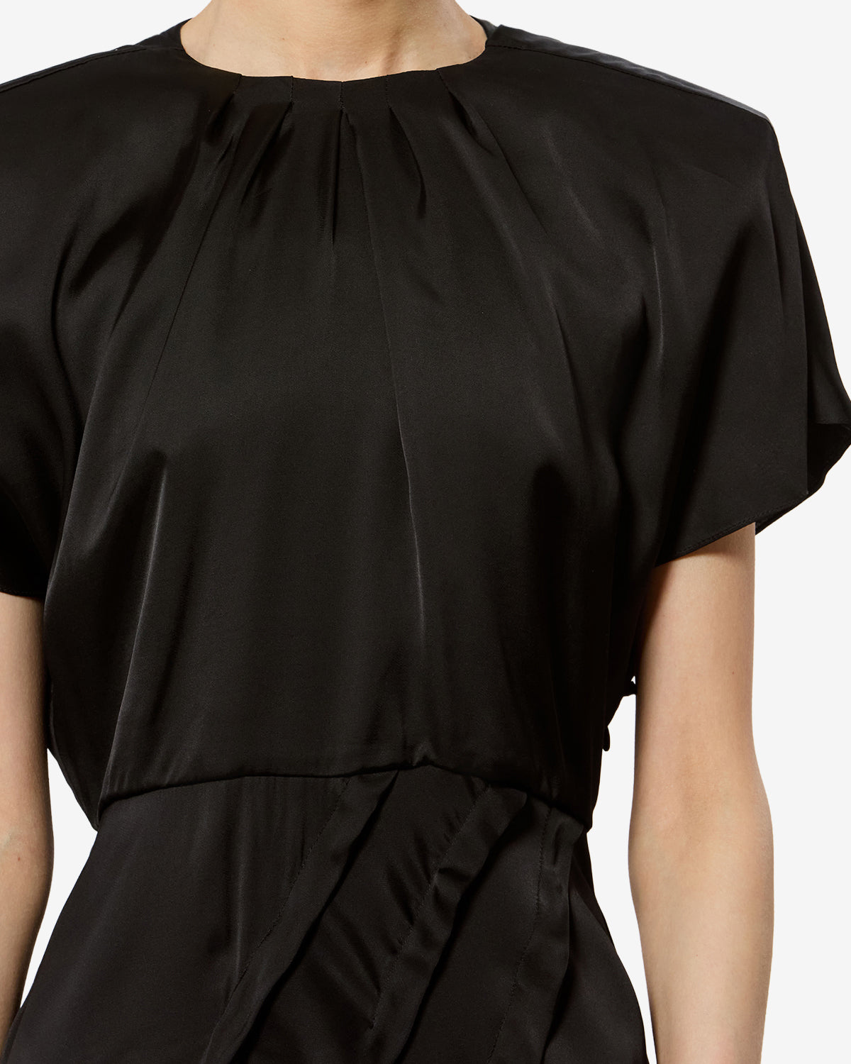 Isabel Marant Namsha RO1191FA robe satin noir