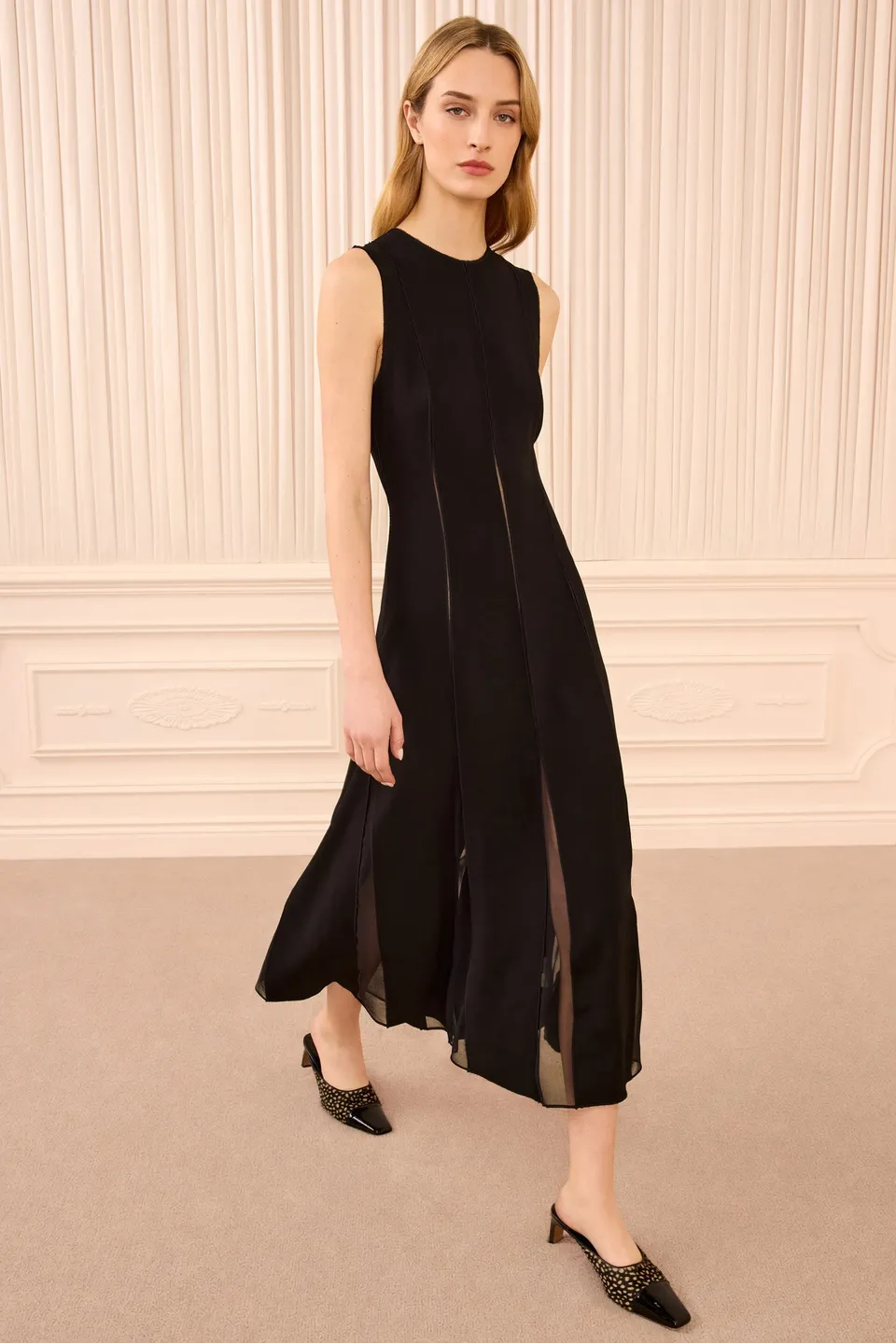 Ulla Johnson Laure robe midi Noir sans manches
