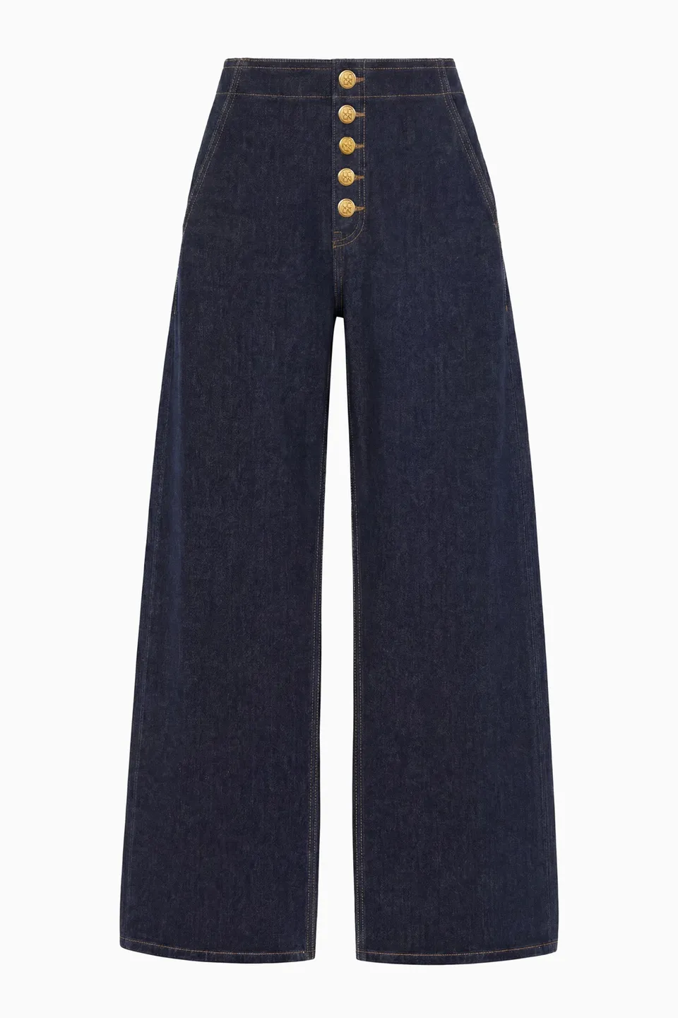Ulla Johnson Jasmine jean large taille basse Tigris coton